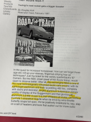 2002 Acura NSX in Spa Yellow over Black