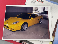 2002 Acura NSX in Spa Yellow over Black