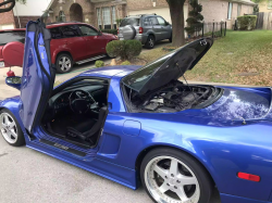 2000 Acura NSX in Monaco Blue over Black