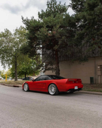 1994 Acura NSX in Formula Red over Tan