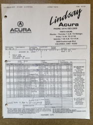 1999 Acura NSX in Kaiser Silver over Black