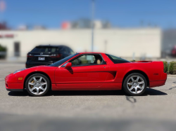 2002 Acura NSX in New Formula Red over Black