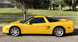 2003 Acura NSX in Spa Yellow over Black