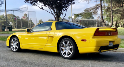 2003 Acura NSX in Spa Yellow over Black