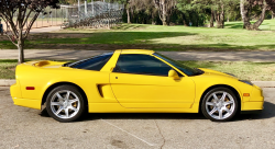 2003 Acura NSX in Spa Yellow over Black