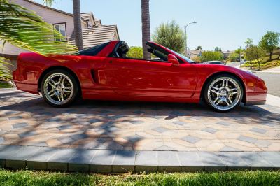 2004 Acura NSX in New Formula Red over Tan