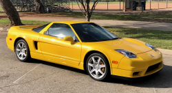 2003 Acura NSX in Spa Yellow over Black