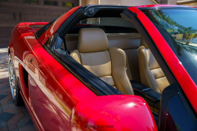 2004 Acura NSX in New Formula Red over Tan
