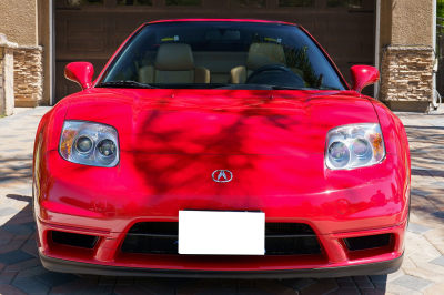 2004 Acura NSX in New Formula Red over Tan