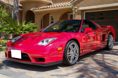2004 Acura NSX in New Formula Red over Tan