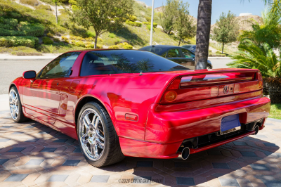 2004 Acura NSX in New Formula Red over Tan