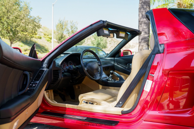 2004 Acura NSX in New Formula Red over Tan