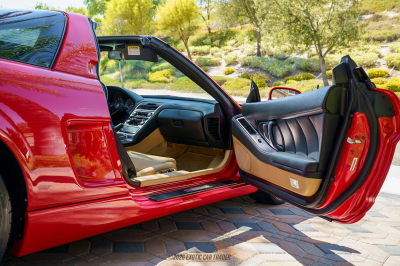 2004 Acura NSX in New Formula Red over Tan