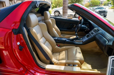 2004 Acura NSX in New Formula Red over Tan