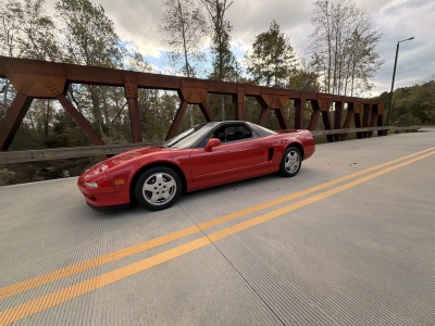 1992 Acura NSX in Formula Red over Black