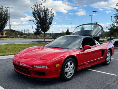 1992 Acura NSX in Formula Red over Black