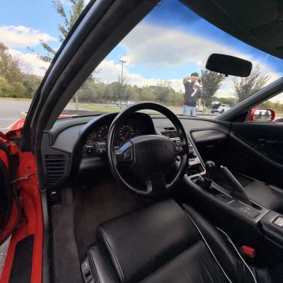 1992 Acura NSX in Formula Red over Black
