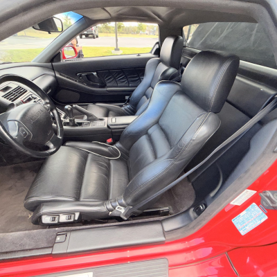 1992 Acura NSX in Formula Red over Black