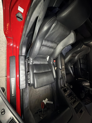 1992 Acura NSX in Formula Red over Black