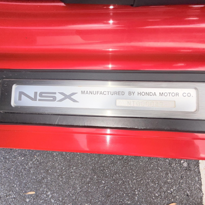 1992 Acura NSX in Formula Red over Black