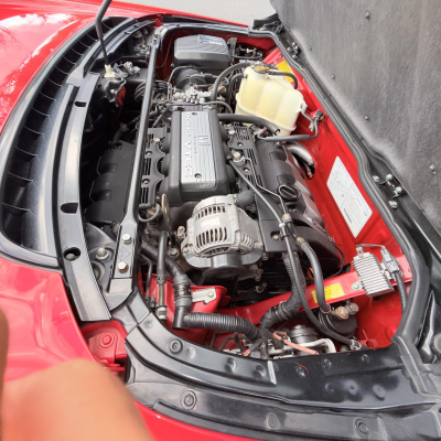 1992 Acura NSX in Formula Red over Black
