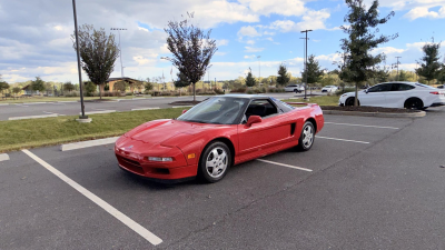 1992 Acura NSX in Formula Red over Black