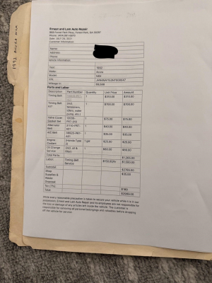 1992 Acura NSX in Formula Red over Black