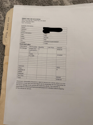 1992 Acura NSX in Formula Red over Black