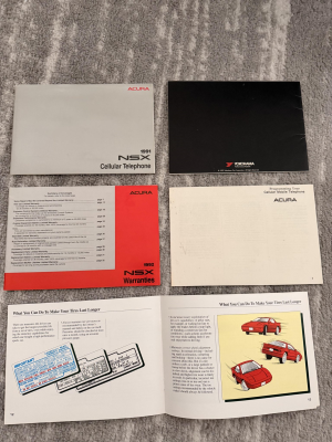 1992 Acura NSX in Formula Red over Black