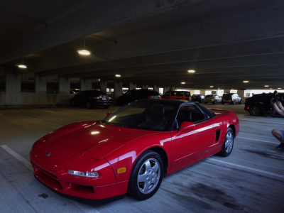 1992 Acura NSX in Formula Red over Black