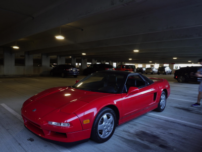 1992 Acura NSX in Formula Red over Black