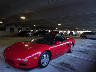 1992 Acura NSX in Formula Red over Black