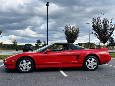 1992 Acura NSX in Formula Red over Black