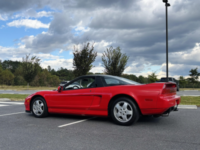 1992 Acura NSX in Formula Red over Black