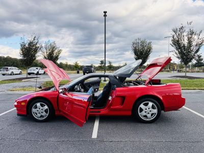 1992 Acura NSX in Formula Red over Black