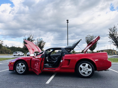 1992 Acura NSX in Formula Red over Black