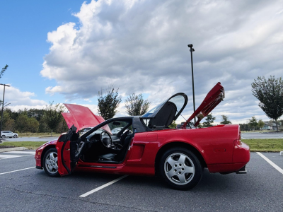 1992 Acura NSX in Formula Red over Black