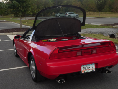 1992 Acura NSX in Formula Red over Black