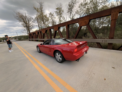 1992 Acura NSX in Formula Red over Black