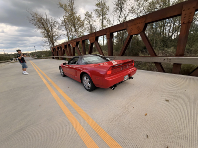 1992 Acura NSX in Formula Red over Black