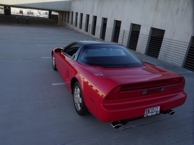 1992 Acura NSX in Formula Red over Black