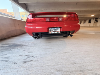 1992 Acura NSX in Formula Red over Black