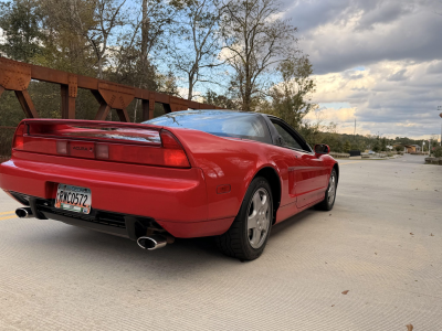 1992 Acura NSX in Formula Red over Black