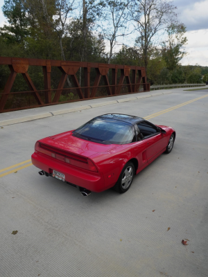 1992 Acura NSX in Formula Red over Black