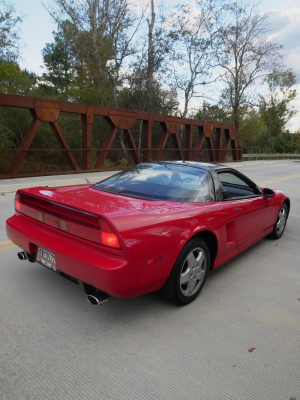 1992 Acura NSX in Formula Red over Black