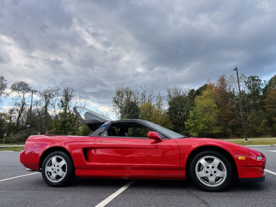 1992 Acura NSX in Formula Red over Black
