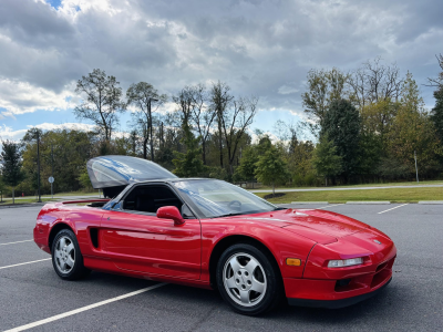 1992 Acura NSX in Formula Red over Black