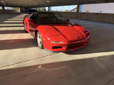 1992 Acura NSX in Formula Red over Black