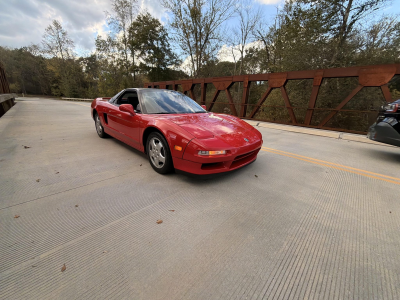 1992 Acura NSX in Formula Red over Black