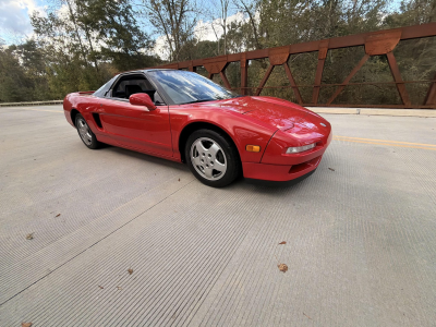 1992 Acura NSX in Formula Red over Black